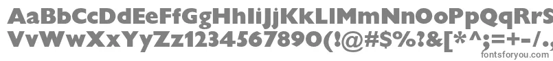 GillsansstdExtrabolddisp-Schriftart – Graue Schriften auf weißem Hintergrund