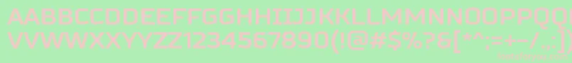 RussoSansBold Font – Pink Fonts on Green Background