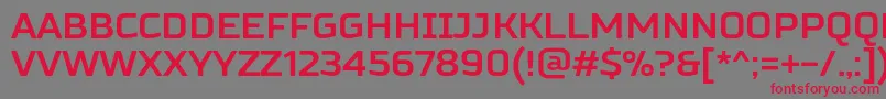 RussoSansBold Font – Red Fonts on Gray Background