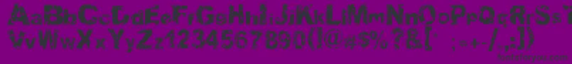 Soulmission Font – Black Fonts on Purple Background