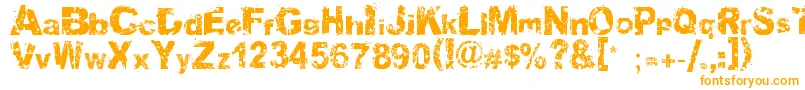 Soulmission Font – Orange Fonts on White Background