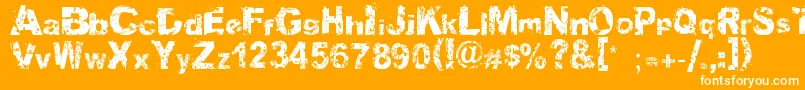 fuente Soulmission – Fuentes Blancas Sobre Fondo Naranja