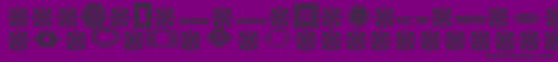 fuente VintageDecorativeSigns8 – Fuentes Negras Sobre Fondo Morado