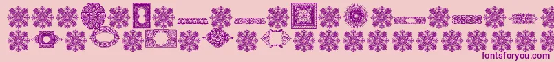 fuente VintageDecorativeSigns8 – Fuentes Moradas Sobre Fondo Rosa