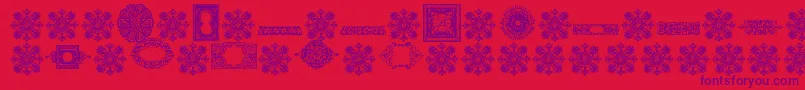 Police VintageDecorativeSigns8 – polices violettes sur fond rouge