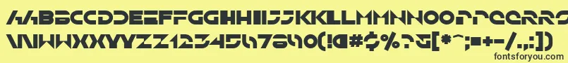 SfSolarSailerBold Font – Black Fonts on Yellow Background