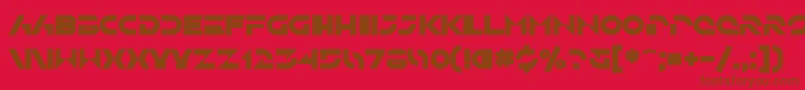 SfSolarSailerBold Font – Brown Fonts on Red Background
