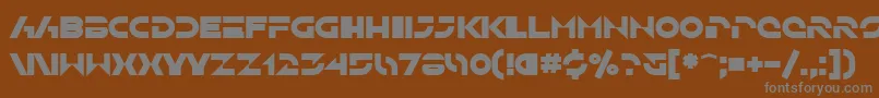 Czcionka SfSolarSailerBold – szare czcionki na brązowym tle