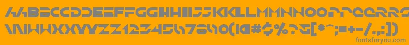 SfSolarSailerBold Font – Gray Fonts on Orange Background