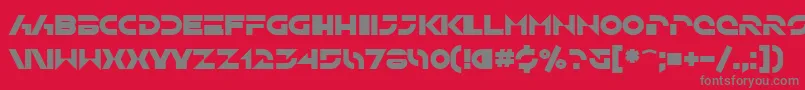 SfSolarSailerBold Font – Gray Fonts on Red Background