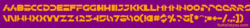 SfSolarSailerBold Font – Orange Fonts on Purple Background