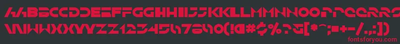 SfSolarSailerBold Font – Red Fonts on Black Background