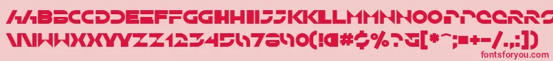 SfSolarSailerBold Font – Red Fonts on Pink Background