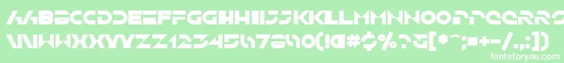 SfSolarSailerBold Font – White Fonts on Green Background