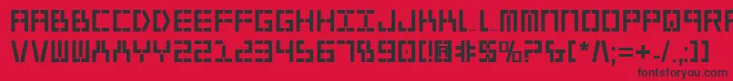 Y2kv2b Font – Black Fonts on Red Background