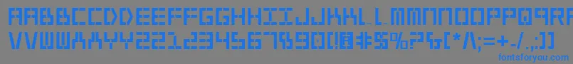 Y2kv2b Font – Blue Fonts on Gray Background