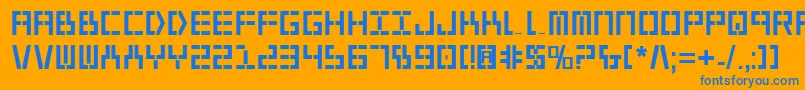 More about Y2kv2b Font Y2kv2b Font – Blue Fonts on Orange Background