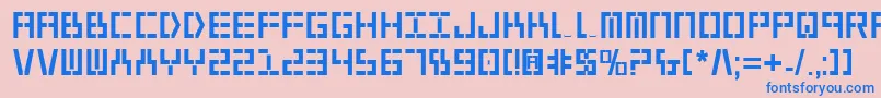 Y2kv2b Font – Blue Fonts on Pink Background