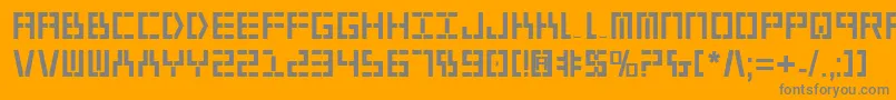 Y2kv2b Font – Gray Fonts on Orange Background