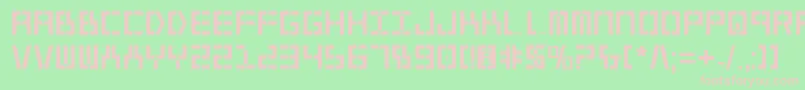 Y2kv2b-Schriftart – Rosa Schriften auf grünem Hintergrund