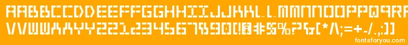 Y2kv2b Font – White Fonts on Orange Background