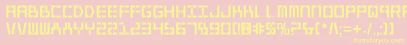 Y2kv2b Font – Yellow Fonts on Pink Background