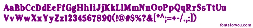 TrustUs Font – Purple Fonts on White Background