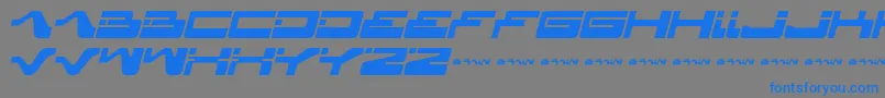 Yagiza ffy Font – Blue Fonts on Gray Background