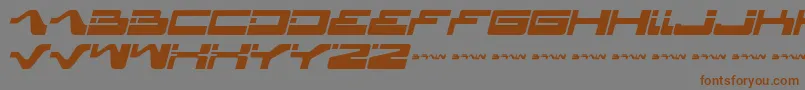 Yagiza ffy-Schriftart – Braune Schriften auf grauem Hintergrund