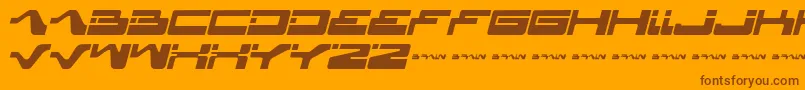 Yagiza ffy Font – Brown Fonts on Orange Background