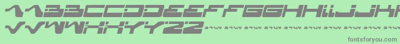 Yagiza ffy Font – Gray Fonts on Green Background