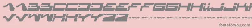 Yagiza ffy-Schriftart – Graue Schriften auf rosa Hintergrund