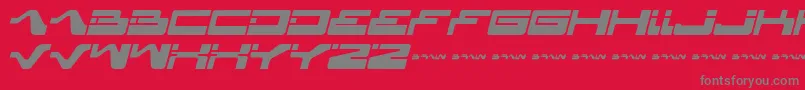 Yagiza ffy Font – Gray Fonts on Red Background