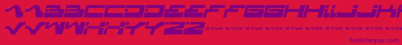 Yagiza ffy Font – Purple Fonts on Red Background