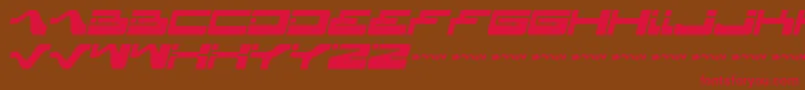 Yagiza ffy Font – Red Fonts on Brown Background