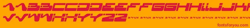 Шрифт Yagiza ffy – красные шрифты на оранжевом фоне