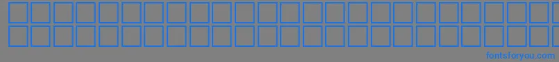 フォントAlQairwan – 灰色の背景に青い文字