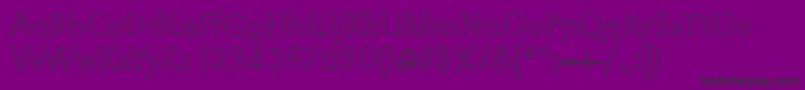GroteskouLightRegular Font – Black Fonts on Purple Background