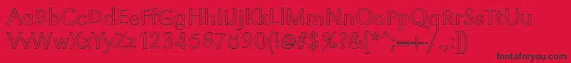 GroteskouLightRegular Font – Black Fonts on Red Background