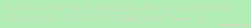 GroteskouLightRegular Font – Pink Fonts on Green Background