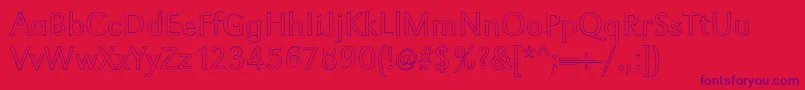 GroteskouLightRegular Font – Purple Fonts on Red Background