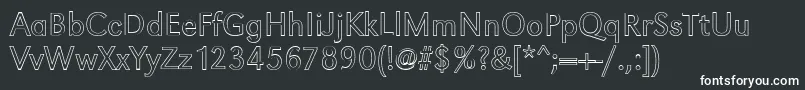 GroteskouLightRegular Font – White Fonts on Black Background