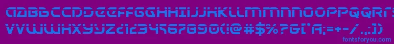 Universaljacklaser Font – Blue Fonts on Purple Background