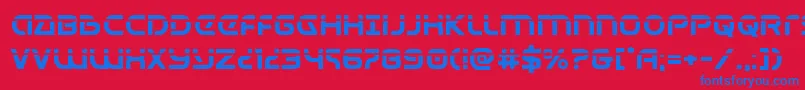 Шрифт Universaljacklaser – синие шрифты на красном фоне