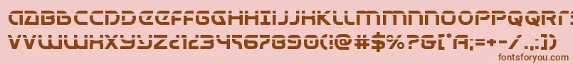 Universaljacklaser Font – Brown Fonts on Pink Background