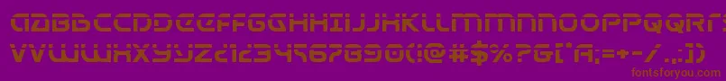 Universaljacklaser Font – Brown Fonts on Purple Background