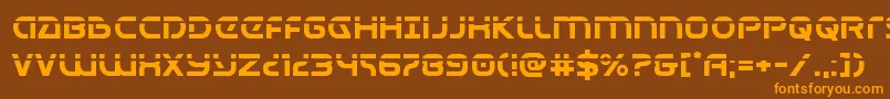 More about Universaljacklaser Font Universaljacklaser Font – Orange Fonts on Brown Background