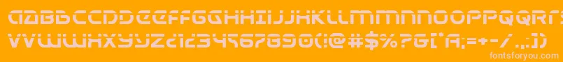 Universaljacklaser Font – Pink Fonts on Orange Background