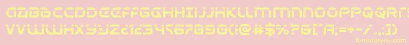 Universaljacklaser-Schriftart – Gelbe Schriften auf rosa Hintergrund