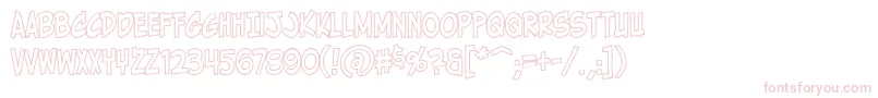 HolyMackerelOutline Font – Pink Fonts